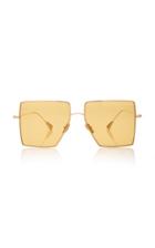Kaleos Eyehunters Stamper D-frame Gold-tone Sunglasses
