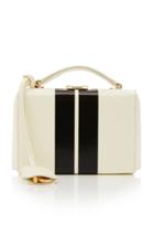 Mark Cross Mini Grace Stripe Caviar Box Bag