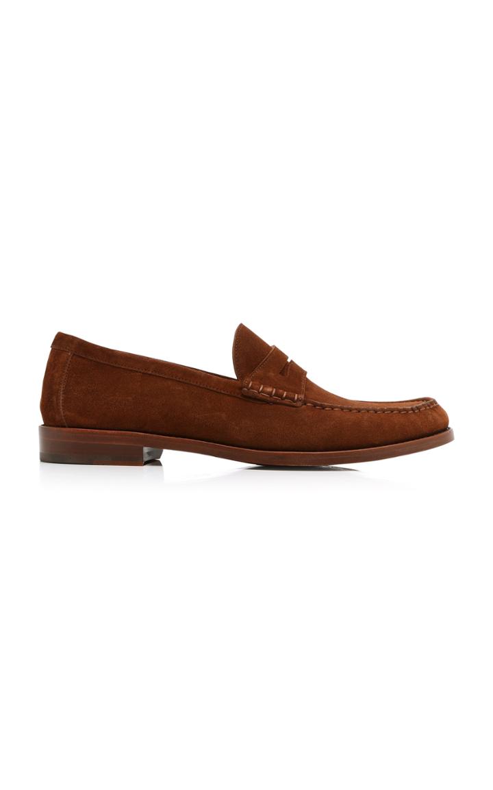 Ralph Lauren Samwell Suede Penny Loafers