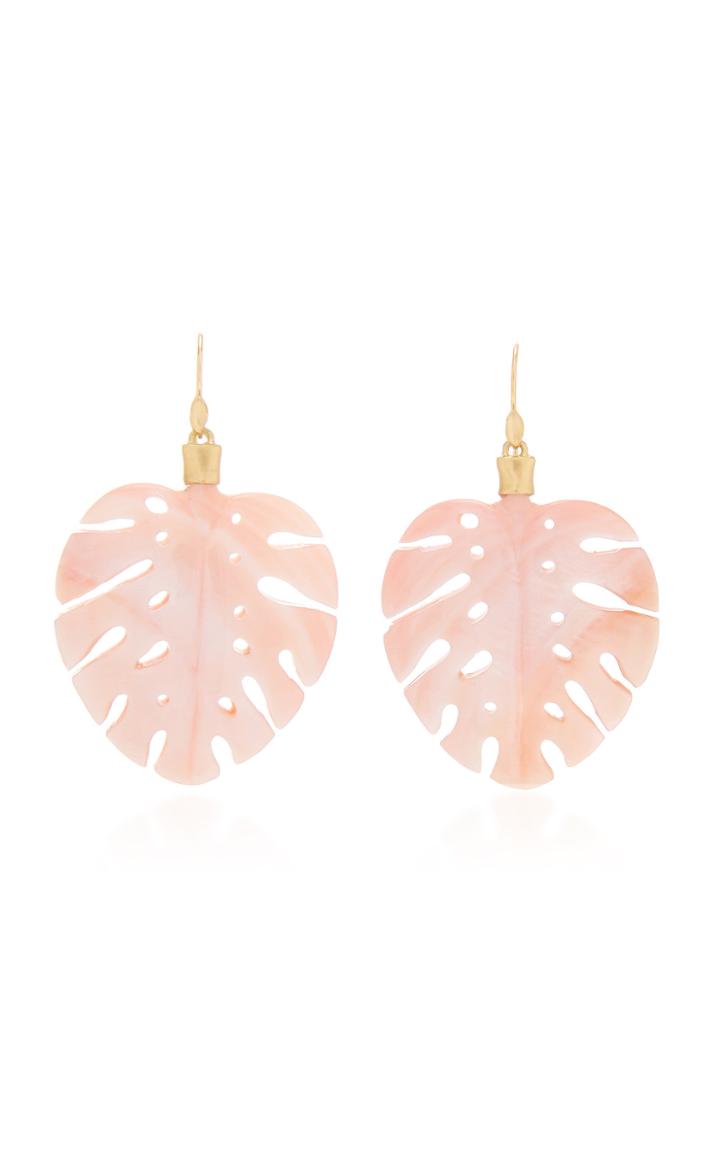 Annette Ferdinandsen Mother Of Pearl Palm Leaf Earring