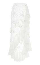 Rodarte Embroidered Floral Asymmetric Skirt