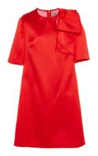Lela Rose Bow-detailed Crepe Sheath Dress