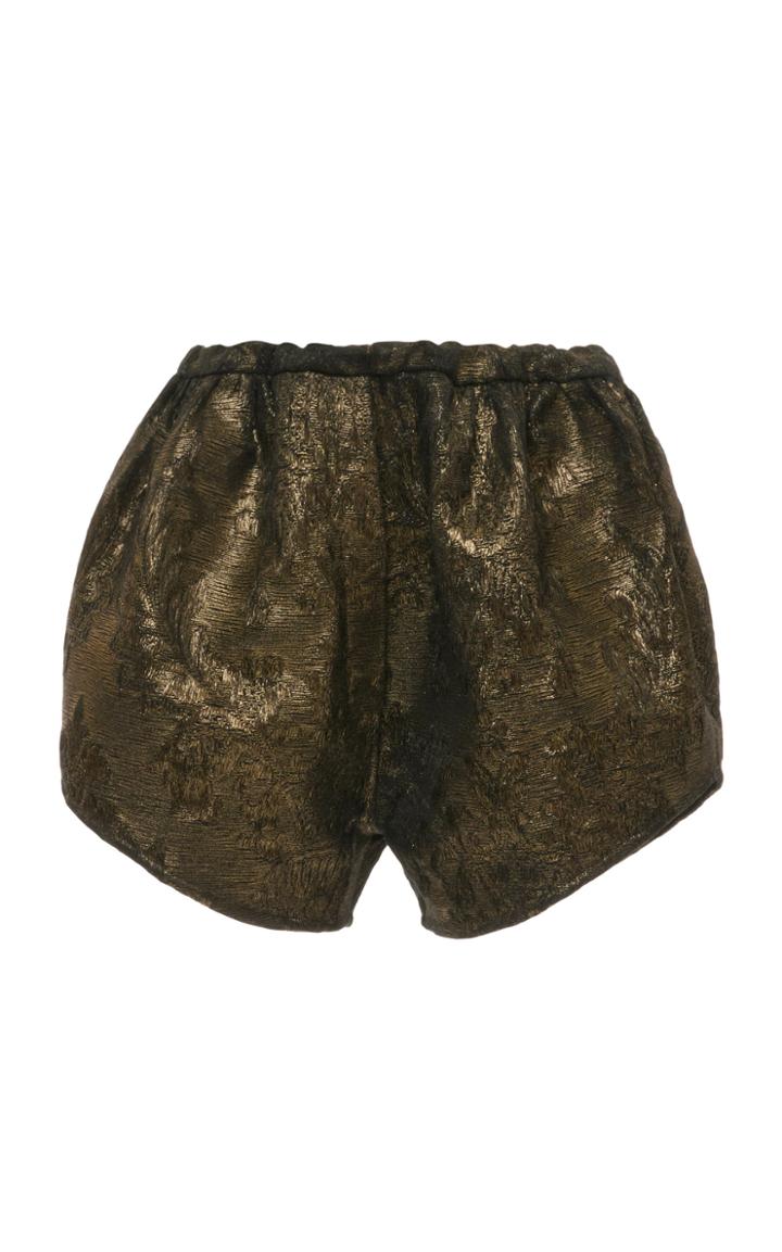 Moda Operandi Ann Demeulemeester Drawstring Jacquard Shorts