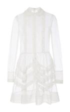 Red Valentino Ribbon Macram Collared Dress