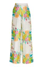 Moda Operandi Alix Of Bohemia Hendrix Floral Silk Wide-leg Pants Size: M