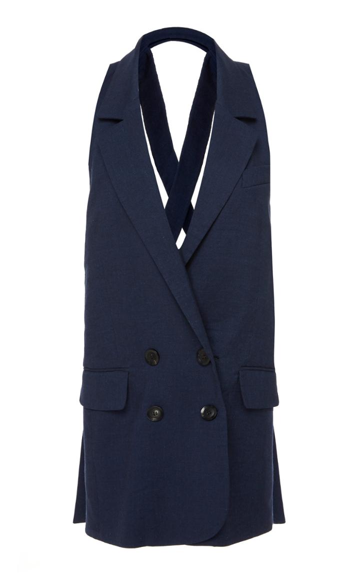 Marissa Webb Daliah Linen Vest Blazer