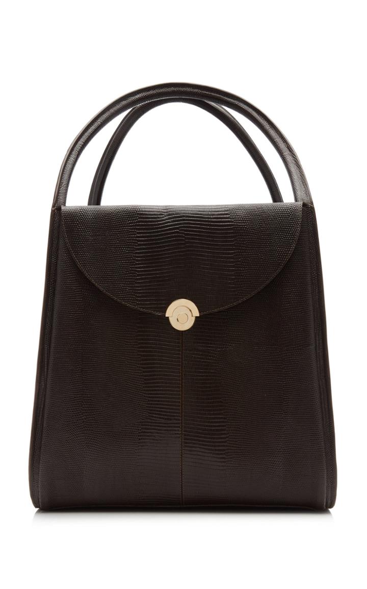 Moda Operandi Co Cabasco Cabas Lizard-effect Leather Tote