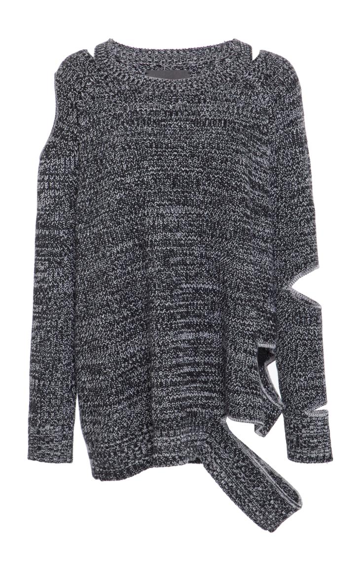 Zo Jordan Kendrick Distressed Knit Top