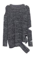 Zo Jordan Kendrick Distressed Knit Top