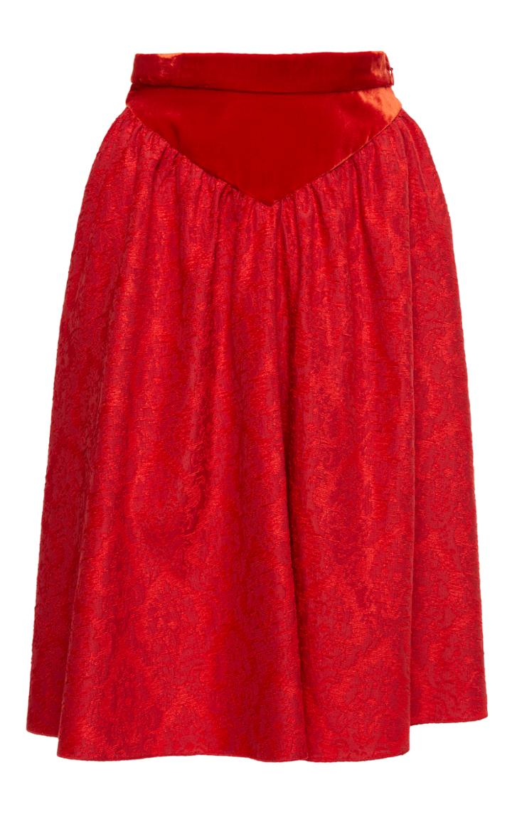 Givenchy Velvet Jacquard Skirt