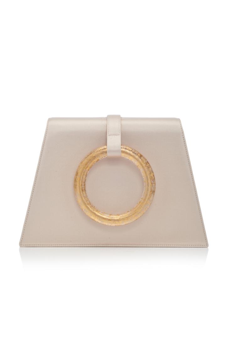 Moda Operandi Carolina Santo Domingo Bangle Satin And Resin Clutch