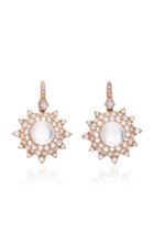 Nam Cho 18k Pink Gold Moonstone And Diamond Earrings