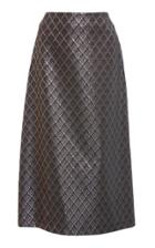 Laura Urbinati Plaid Jacquard Skirt