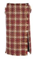 Versace Tweed Wool-blend Pencil Skirt