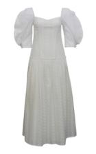 Moda Operandi Rejina Pyo Louisa Puff-sleeve Cotton Broderie Anglaise Midi Dress