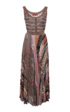 Missoni Striped Pointelle-knit Wool-blend Midi Dress