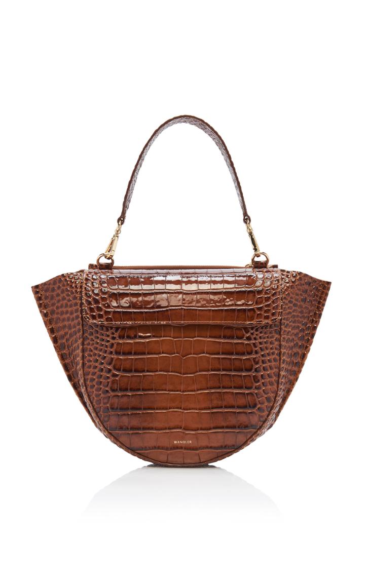 Moda Operandi Wandler Hortensia Medium Croc-effect Leather Bag