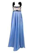 Moda Operandi Leal Daccarett Azure Silk-satin Gown