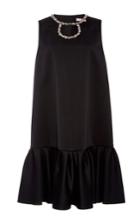 Dice Kayek Oversized Sleeveless Trumpet Dress With Pearl Detailing