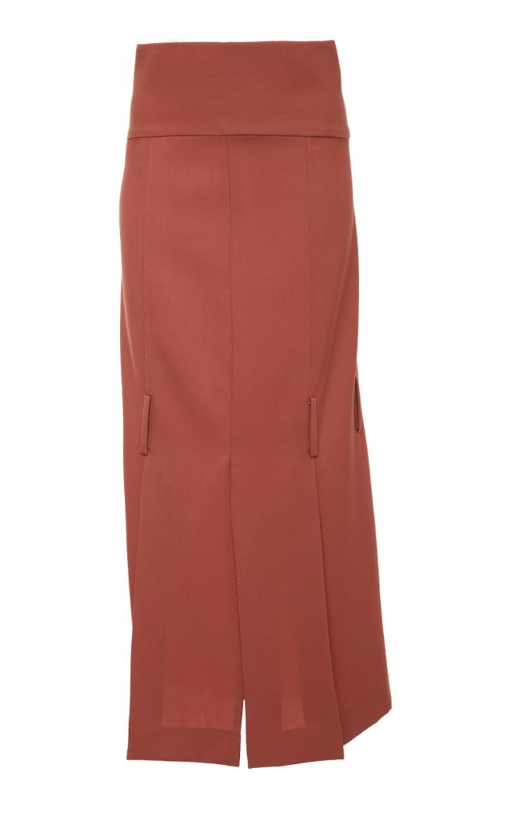Victoria Beckham Light Gabardine Kick Skirt