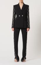 Moda Operandi David Koma Crystal-embellished Crepe Blazer