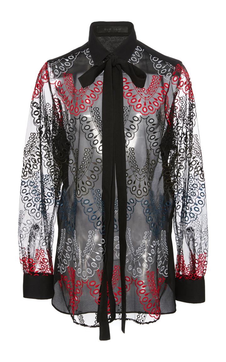 Elie Saab Blouse With Necktie