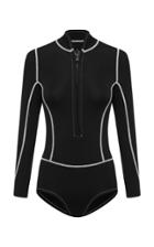 Moda Operandi Abysse Lotte Neoprene Zip-front Neoprene Surf One-piece
