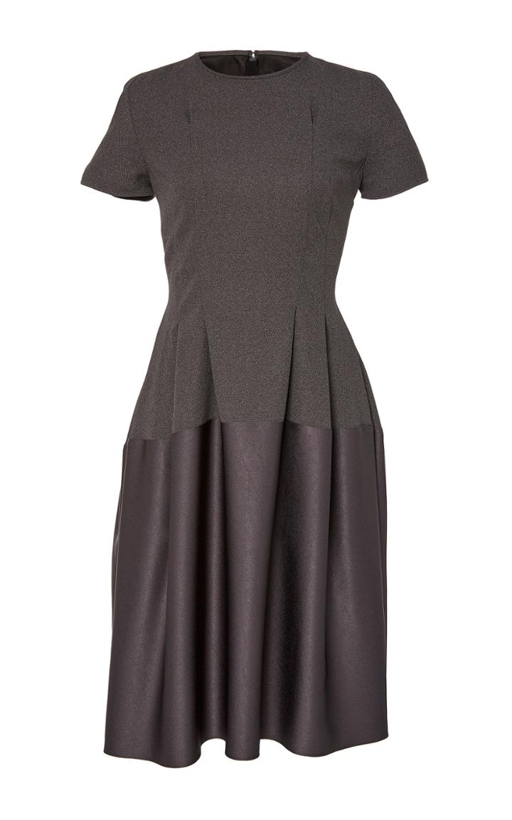 Paule Ka Short Sleeve A Line Dress