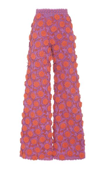 Moda Operandi Marc Jacobs Cotton-blend Guipure Lace Wide-leg Trousers Size: 0