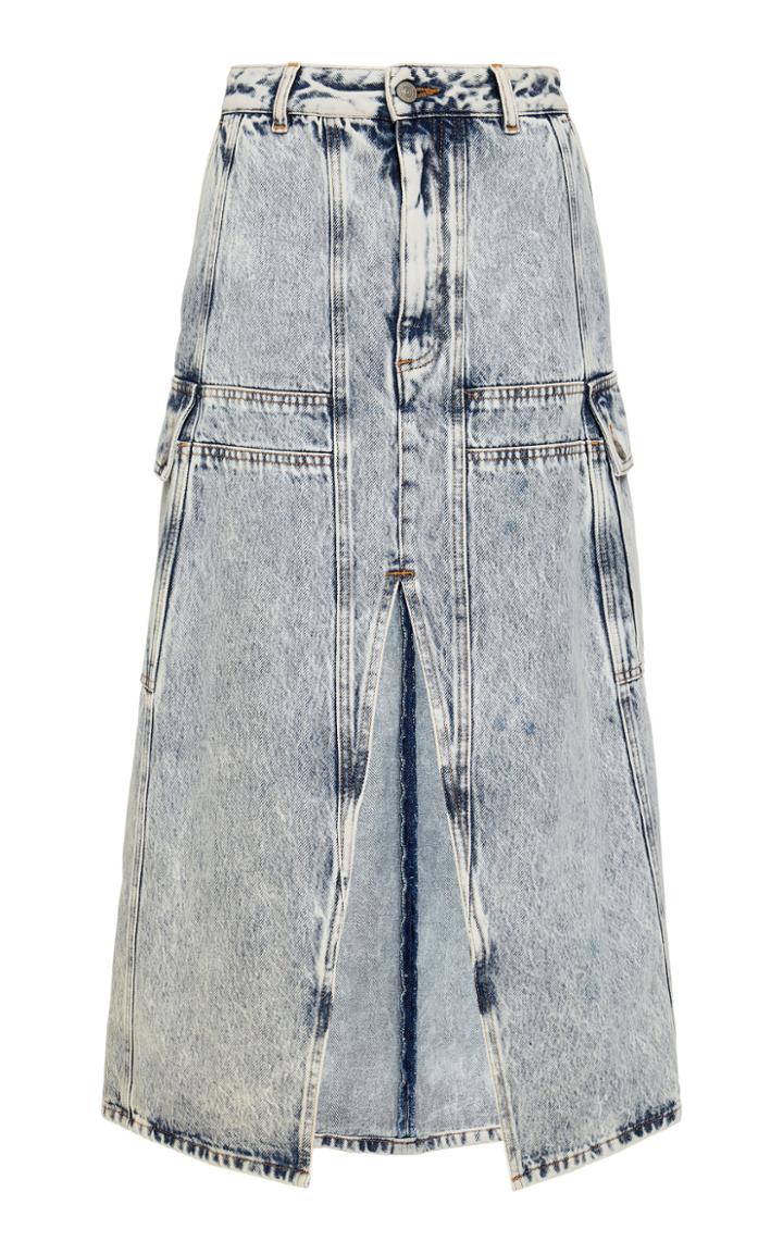 Mm6 Denim Midi Skirt