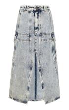 Mm6 Denim Midi Skirt