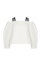 Razan Alazzouni Off The Shoulder Top With Velvet Straps