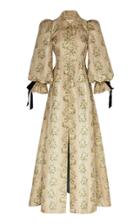 Moda Operandi Brock Collection Floral-printed Bow-detailed Coat Size: 0