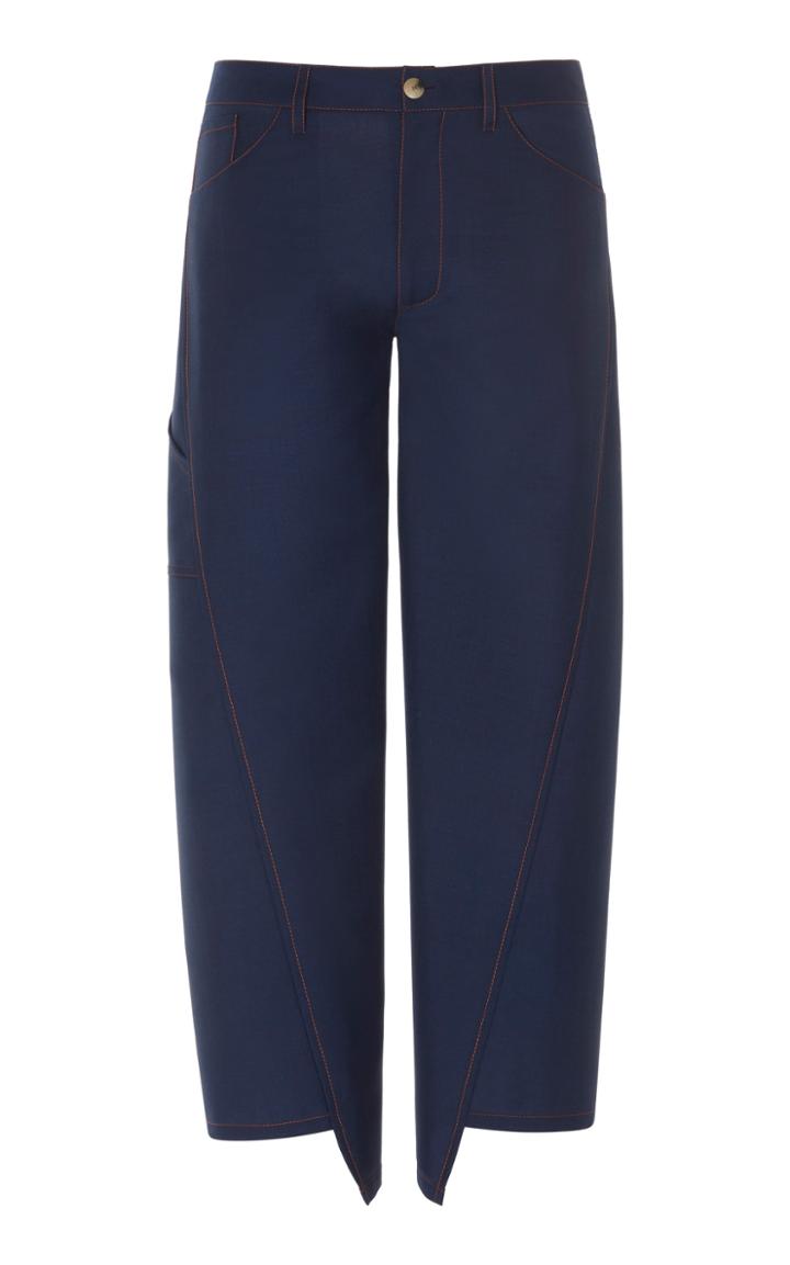 Lanvin Cropped Wool Jeans