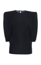 Moda Operandi Versace Ruched Sleeve Crepe Top Size: 38