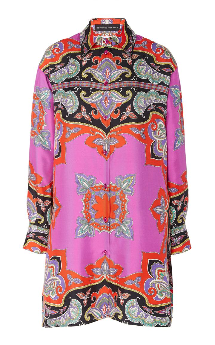 Etro Cumbria Silk Tunic Shirt