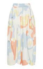 Moda Operandi Lee Mathews Jeanie Floral-print Cotton Parachute Skirt Size: 1