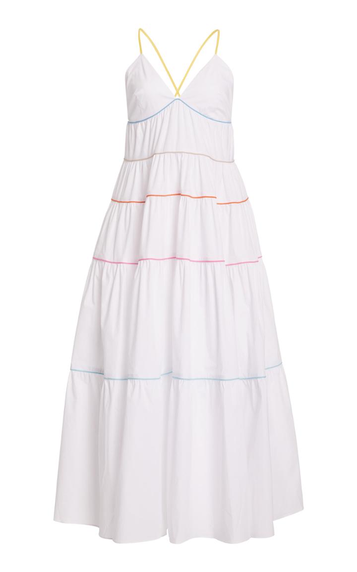 Moda Operandi Staud Cleo Cotton Poplin Midi Dress