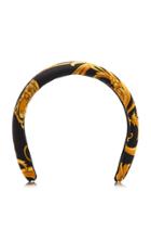 Versace Printed Silk-faille Headband