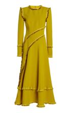 Moda Operandi Ralph & Russo Ruffle-trimmed Silk Crepe Dress