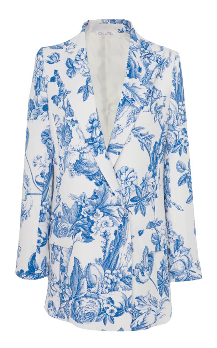 Oscar De La Renta Double Breasted Jacket