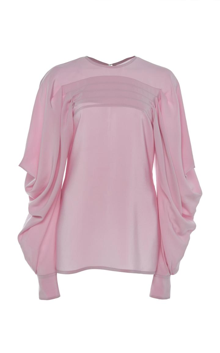 Victoria Beckham Draped Silk Crepe Blouse