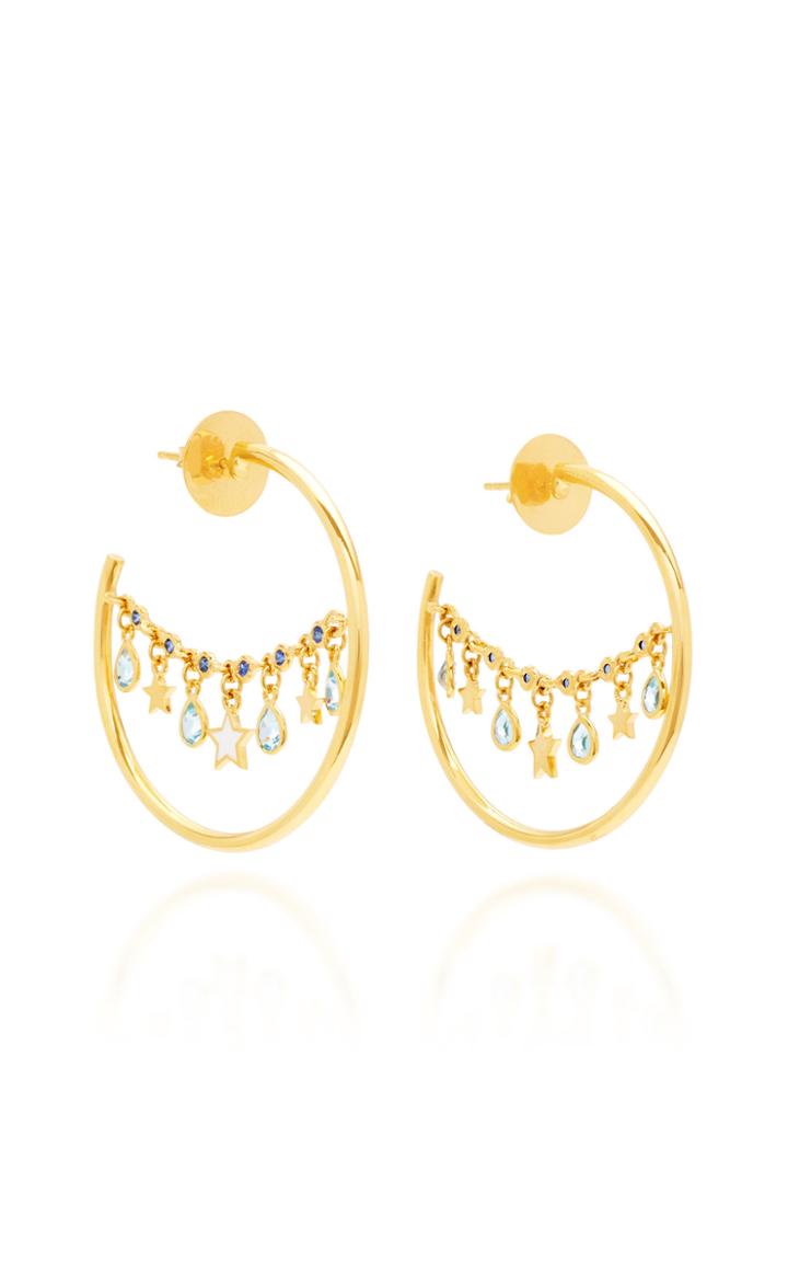 Buddha Mama 20k Small Lantern Hoop Earrings