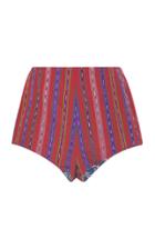 Moda Operandi Alix Of Bohemia Roxy Reversible Striped Cotton Mini Shorts