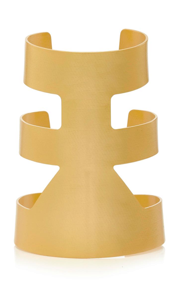Paula Mendoza Wounam Gold-plated Brass Cuff Bracelet