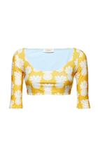 Moda Operandi La Doublej Portofino Printed Crop Top Size: S