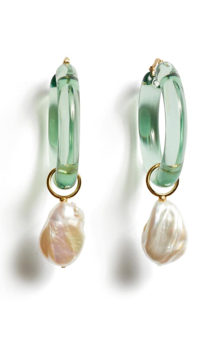 Moda Operandi Lizzie Fortunato Mint Frost Hoops