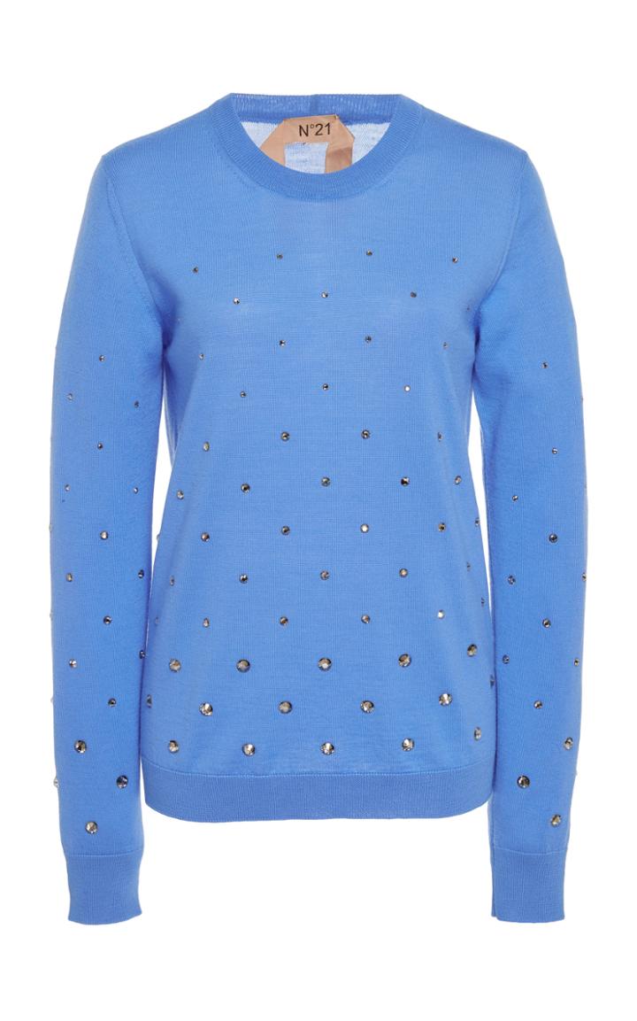 N21 Embroidered Crewneck Sweater