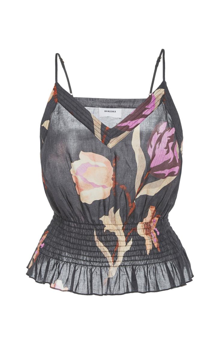 Nanushka Seon Cotton Sleeveless Top