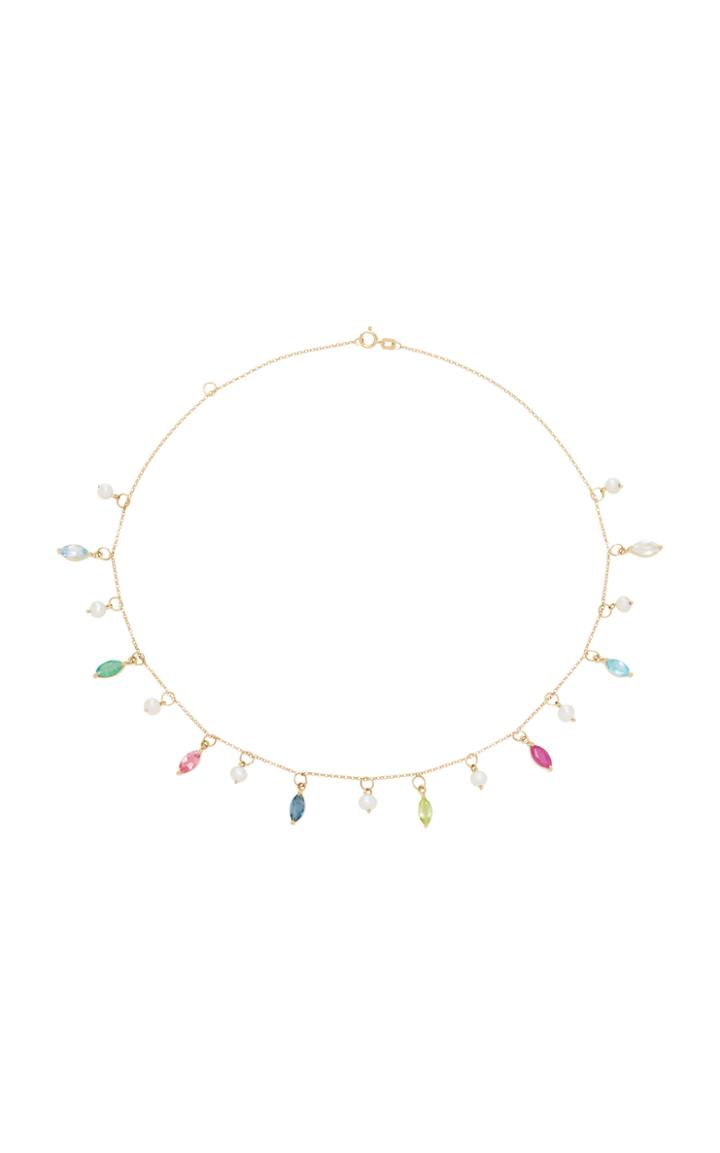 Carolina Neves X Julls Nav 18k Gold Multi-stone Necklace